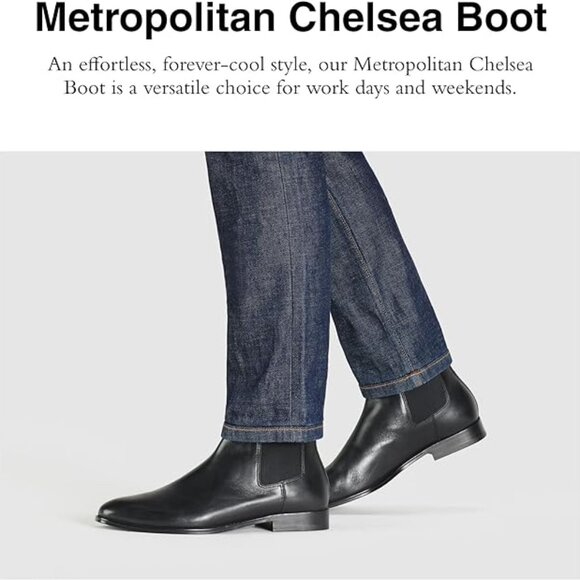 New Coach Men's Metropolitan Leather Chelsea Boot Size 7 - Picture 2 of 4